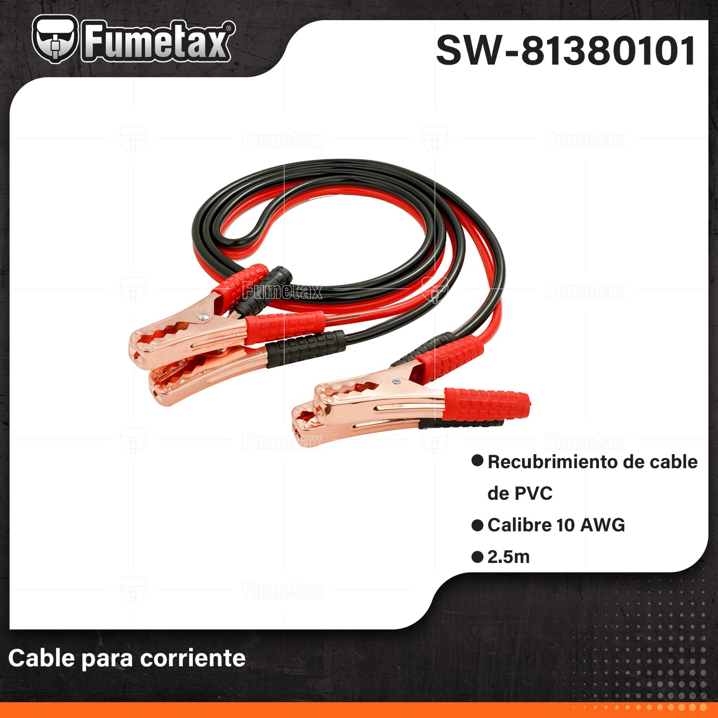 SW-81380101-(Caja master 1 CTN=20 SKU)-(MOQ 1 SKU)-Cable pasa corriente
Mayor flexibilidad para fácil manejo, no se enredan