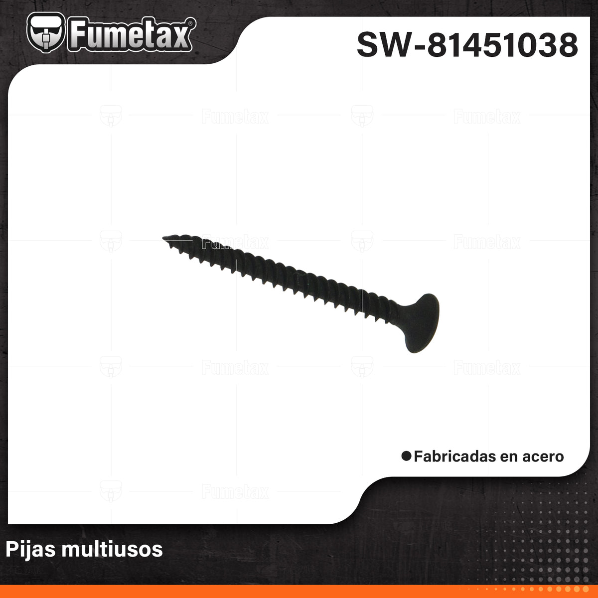 SW-81451038-(Caja master 1 CTN=18 SKU)-(MOQ 1 SKU)-Pijas de acero pavonado
Fabricadas en cero con acabado fosfatado negro para mayor protección contra corrosión