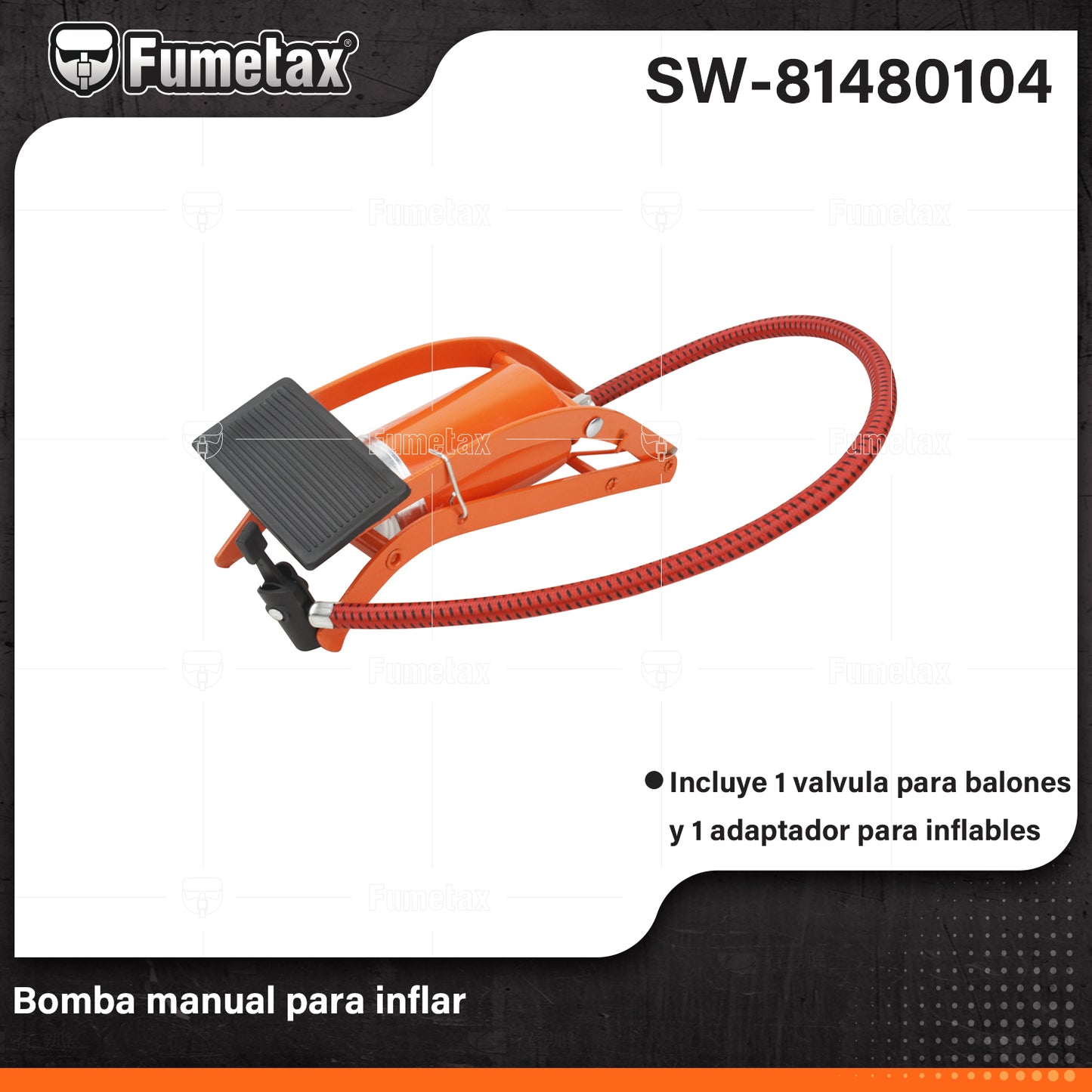 SW-81480104-(Caja master 1 CTN=20 SKU)-(MOQ 1 SKU)-Cuerpo de acero al carbono que brinda mayor resistencia y durabilidad
Base abatible