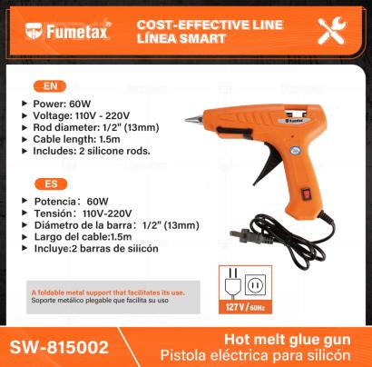 SW-815002-(Caja master 1 CTN=48 SKU)-(MOQ 1 SKU)-Gatillo de fácil compresión y boquilla para una aplicación precisa
Soporte metálico plegable que facilita su uso