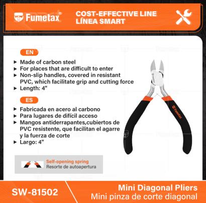 SW-81502-(Caja master 1 CTN=60 SKU)-(MOQ 6 SKU)-Fabricada en acero al carbono
Para lugares de difícil acceso