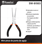 SW-81503 (Caja master 60)(MOQ 60 pzs=1 Caja) Mini pinza de punta de aguja