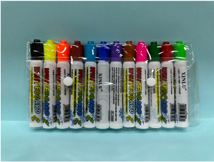 XL-508B-12(Caja-120)PLUMON PARA PIZARRON BLANCO 12 COLORES