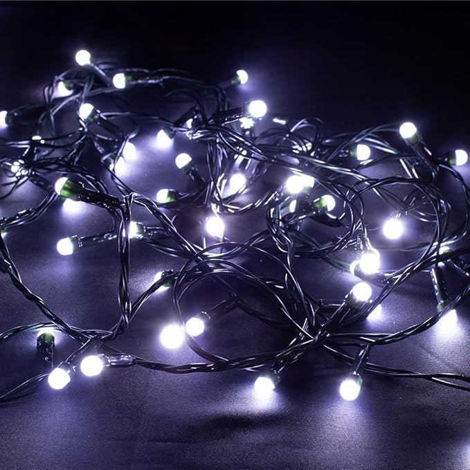 Luces lineal microfono musical V8 100 fogos (5 metros)