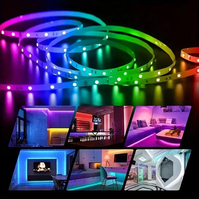 Tira de LED con control remoto (5 metros)