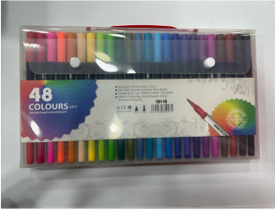 001-48(Caja-30)ROTULADOR DOBLE PUNTA 48 COLORES EN ESTUCHE