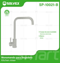 SP-10021-B (Caja master 6)(MOQ 1 pz=1 caja) Monomando para fregadero (Copia)