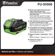 FU-91006 (Caja master 24)(MOQ  1 pz=1 caja) Batetia ion litio / lithium-ion battery