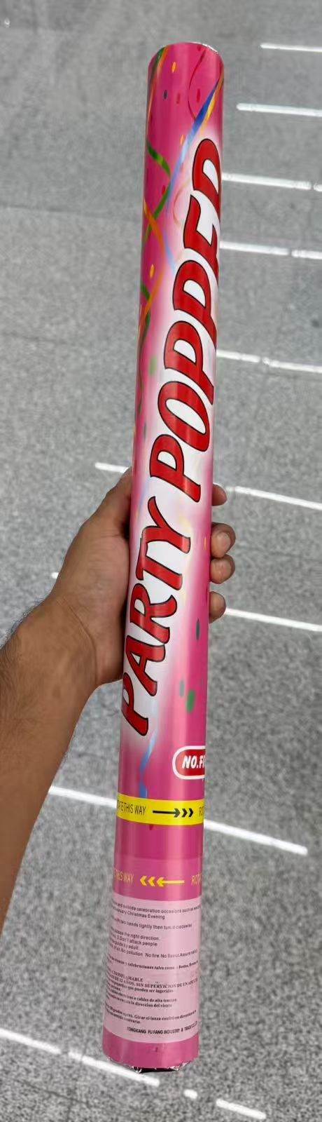 9060 60cm (60pz/caja) Bazuca de confeti