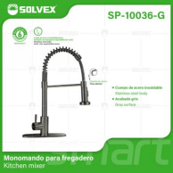 SP-10036-G (Caja master 6)(MOQ 1 pz=1 caja) Monomando para fregadero (Copia)