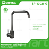SP-10021-G (Caja master 6)(MOQ 1 pz=1 caja) Monomando para fregadero (Copia)