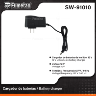 SW-91010 (Caja master 36)(MOQ  1 pz=1 caja) Cargador de baterias /Battery charger