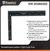 SW-81080202 (Caja master 36)(MOQ 6 pzs=1 caja) Escuadra para cantero / Right Angle Ruler