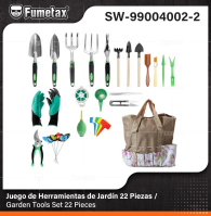 SW-99004002-2 (Caja master 10)(MOQ 1 pz=1 caja) Juego de Herramientas de Jardín 22 Piezas /Garden Tools Set 22 Pieces