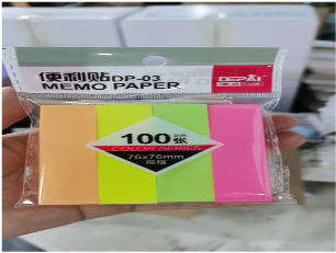 3X3-4-NEON(Caja-600)NOTA DE POSTICK 4 COLORES 100 HOJAS