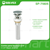 SP-71805 (Caja master 50)(MOQ 1pz=1caja) Contra para lavabo 11/4"