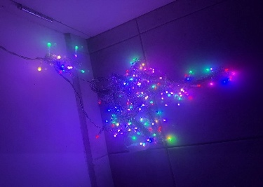 Luces cortina lluvia ultra brillante  240 fogos (3×3 metros)