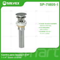 SP-71805-1 (Caja master 50)(MOQ 1pz=1caja) Contra para lavabo 11/4"