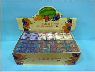 8001(Caja-40)GOMA DE BORRAR
FIGURA FRUTA 36 PZS