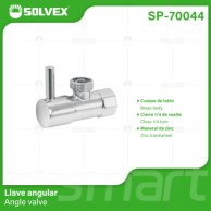 SP-70044 (Caja master 120)(MOQ 12 pzs=1 caja) Llave angular Angle valve