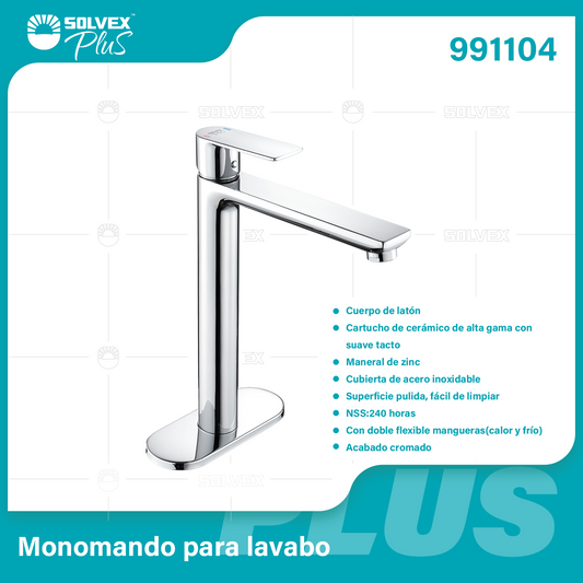 991104 (Caja master 5)(MOQ 1 pz=1 caja) Monomando para lavabo