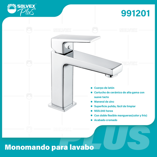 991201-(Caja master 1 CTN=5 SKU)-(MOQ 1 SKU)-Monomando para lavabo
Cuerpo de latón