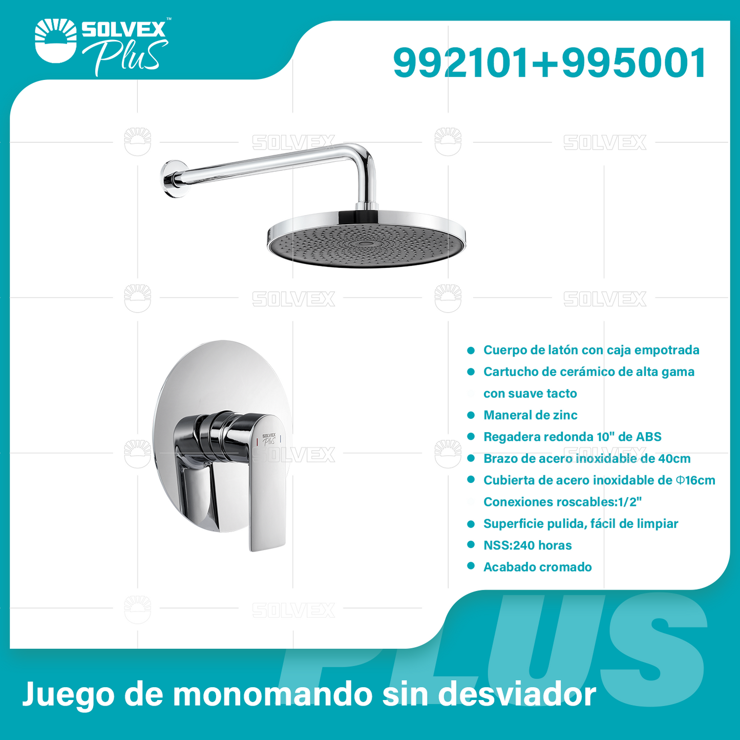 992101+995001-(Caja master 1 CTN=6 SKU)-(MOQ 1 SKU)-Juego de monomando sin desviador
Cuerpo de latón con caja empotrada