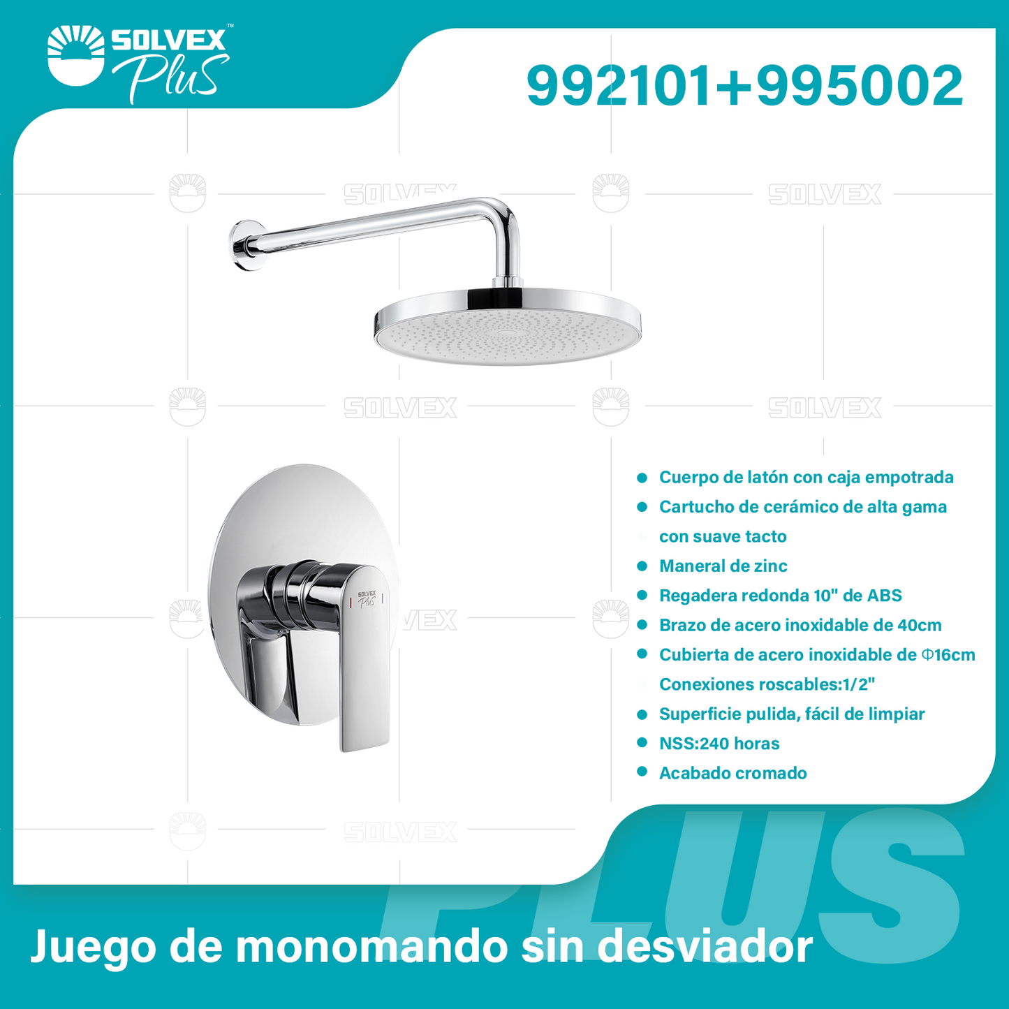 992101+995002-(Caja master 1 CTN=6 SKU)-(MOQ 1 SKU)-Juego de monomando sin desviador
Cuerpo de latón con caja empotrada