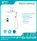 992211+995020 (Caja master 6+6)(MOQ 1 pz/ caja+1 juego/ caja=1 juego)Juego de monomando con desviador de 2 funciones Shower set