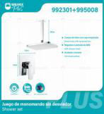 992301+995008 (Caja master 6+6)(MOQ 1 pz/ caja+1 juego/ caja=1 juego) Juego de monomando sin desviador Shower set