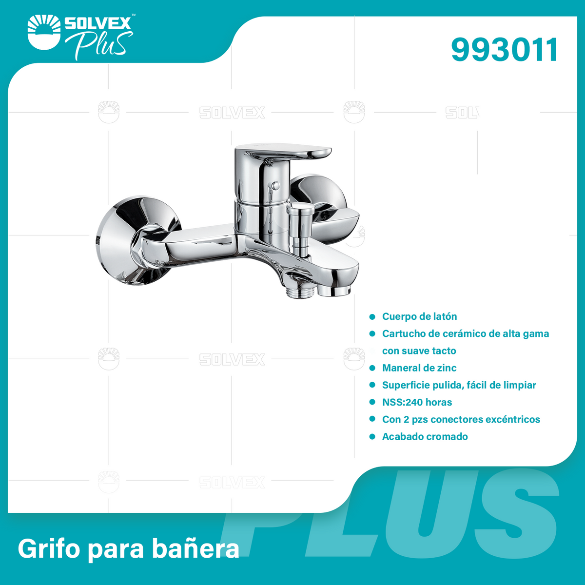 993011-(Caja master 1 CTN=6 SKU)-(MOQ 1 SKU)-Grifo para bañera
Cuerpo de latón