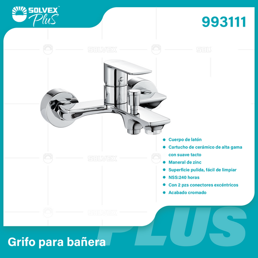 993111-(Caja master 1 CTN=6 SKU)-(MOQ 1 SKU)-Grifo para bañera
Cuerpo de latón