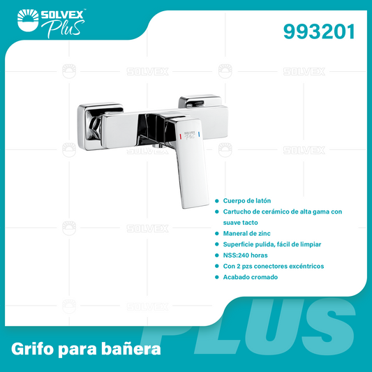 993201-(Caja master 1 CTN=6 SKU)-(MOQ 1 SKU)-Grifo para bañera
Cuerpo de latón
