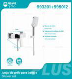 993201+995012 (Caja master 6+6)(MOQ 1 pz/ caja+1 juego/ caja=1 juego) Juego de grifo para bañera Shower set