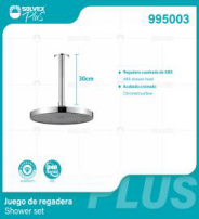 995003 (Caja master 6)(MOQ 1 juego=1 caja) Juego de regadera Shower set