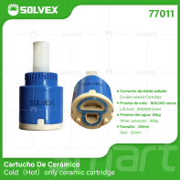 77011 (Caja master 100)(MOQ 1 pz=1 blíster) Cartucho De Cerámico Ceramic cartridge