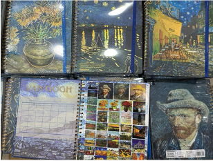 A1101-1(Caja-48)LIBRETA PROFESIONAL 100 HOJAS VAN GOGH C-5