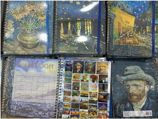 A1201-3(Caja-24)LIBRETA PROFESIONAL 200 HOJAS VAN GOGH RAYA
