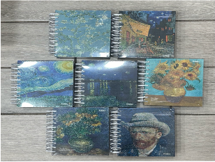 A2201-1(Caja-48)LIBRETA TAMAÑO FRANCÉS 200 HOJAS VAN GOGH C-5