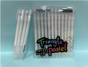 CS-G121-B(Caja-144)PLUMA DE GEL BLANCO
12 PZS