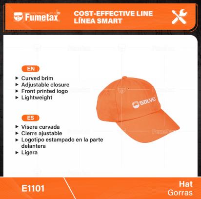 E1101-(Caja master 1 CTN=50 SKU)-(MOQ 1 SKU)-Visera curvada
Cierre ajustable