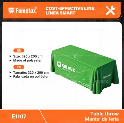 E1107-(Caja master 1 CTN=10 SKU)-(MOQ 1 SKU)-Tamaño:320 x 200 cm
Fabricada en poliéster