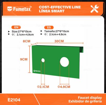 E2104-(Caja master 1 CTN=50 SKU)-(MOQ 1 SKU)-Tamaño:30*8*9cm
Φ：2.1cm+4.9cm