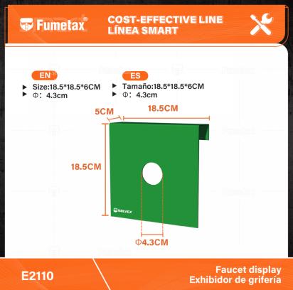 E2110-(Caja master 1 CTN=50 SKU)-(MOQ 1 SKU)-Tamaño:18.5*18.5*5CM
Φ：4.3cm
