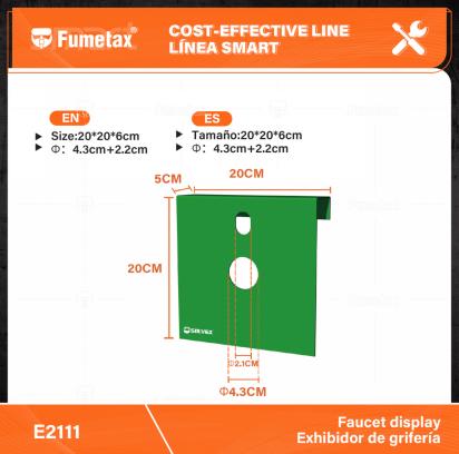E2111-(Caja master 1 CTN=50 SKU)-(MOQ 1 SKU)-Tamaño:20*20*5cm
Φ：4.3cm+2.2cm