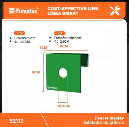 E2112-(Caja master 1 CTN=50 SKU)-(MOQ 1 SKU)-Tamaño:8*8*5cm
Φ：2.1CM