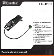 FU-11103 (Caja master 20)(MOQ  1 pz=1 caja) Bomba de aire manual