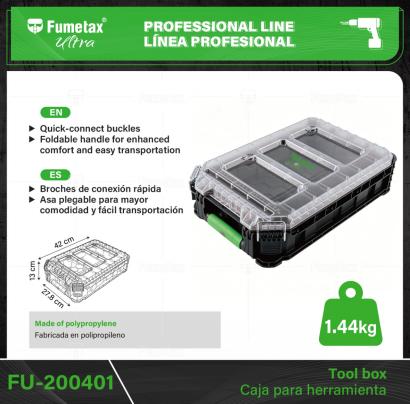 FU-200401-(Caja master 1 CTN=8 SKU)-(MOQ 1 SKU)-Fabricada en polipropileno
Broches de conexión rápida