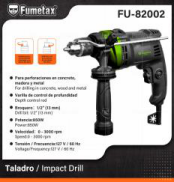FU-82002 (Caja master 8)(MOQ  1 pz=1 caja) Taladro /lmpact Drill