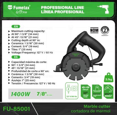 FU-85001-(Caja master 1 CTN=6 SKU)-(MOQ 1 SKU)-Eje: 7/8" (22 mm)
Diámetro del disco: 4 1/2" (115 mm)